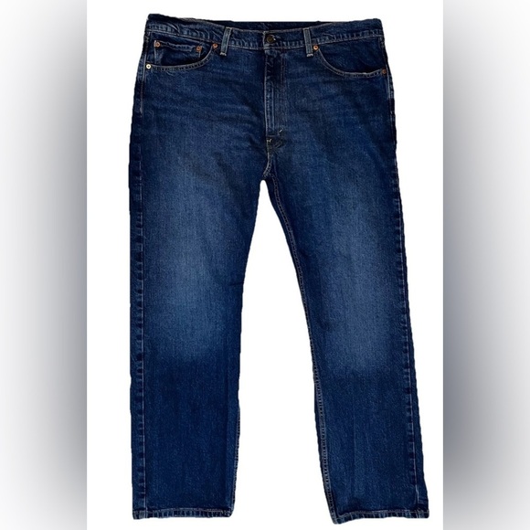 Levi's 505 Jeans Mens 40x32 Blue Denim Straight Leg Regular Fit EUC - Picture 2 of 9